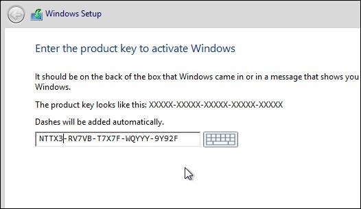 Windows 8 enterprise 9200 key